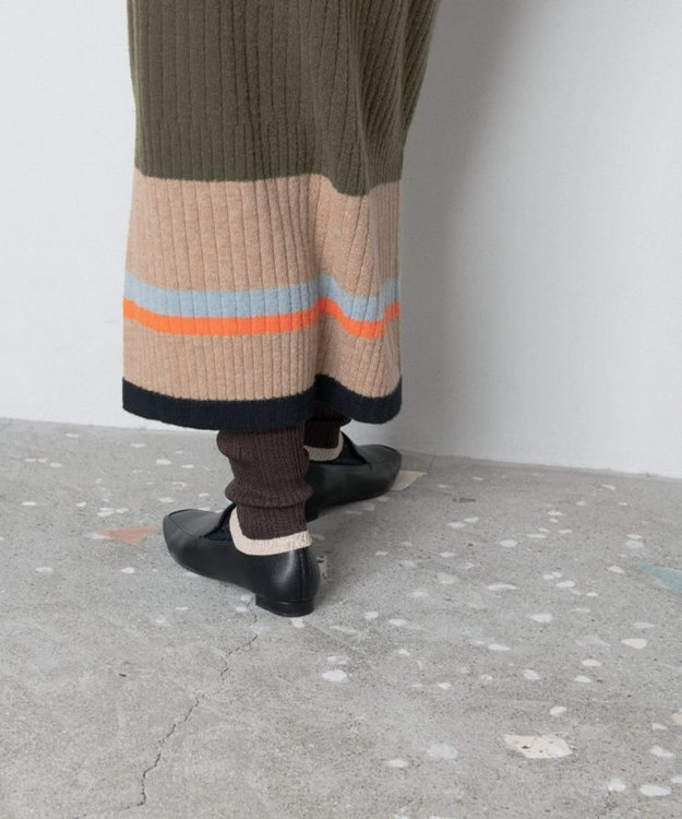 TRICOTE MULTI RIB LEGGINGS／マルチリブレギンス 89D.BROWN