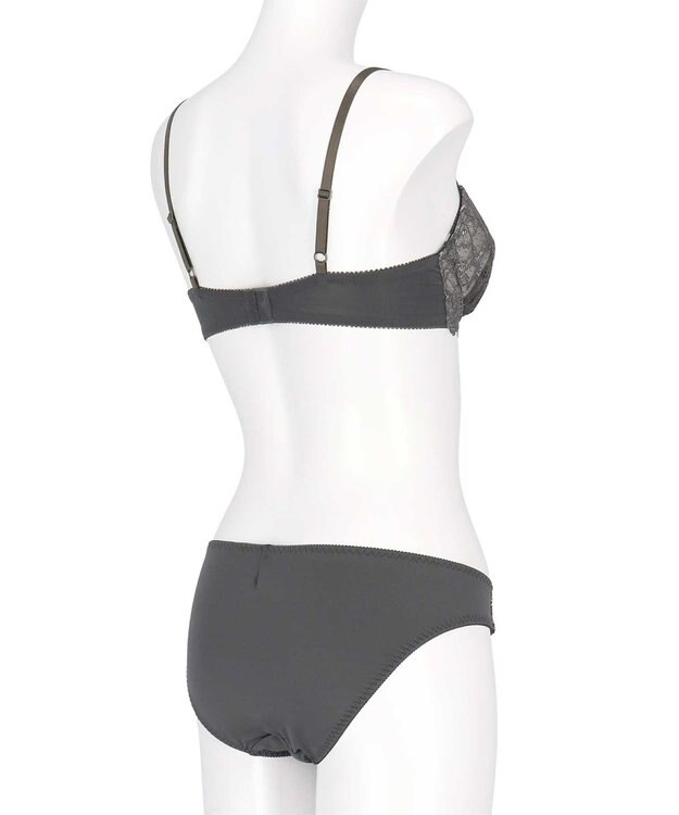 AMPHI ブラジャー ショーツセット まる胸メイク 推し活・推し事応援 Aカップあり 【ブラショーツセット】 上下セット ブラ BBJ201 アンフィ／ワコール ダークカーキ