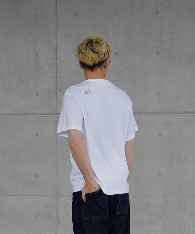 nitorito 【UNISEX】mountain&moon Tシャツ orange