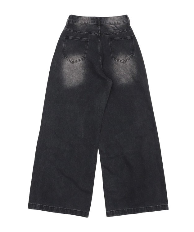 WEGO フェイクシャツスリーブデニム ブラック