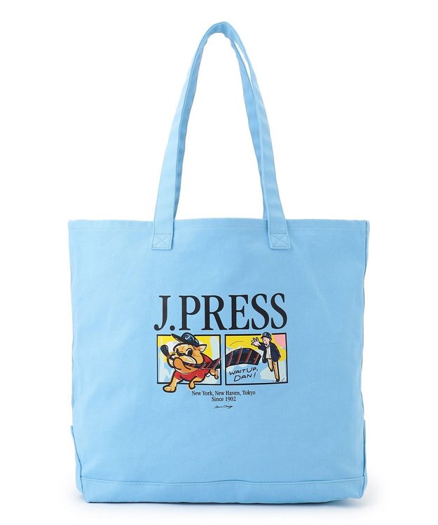 J.PRESS MEN 【AaronChang】【UNISEX】コットンキャンバス トートバッグ サックスブルー系