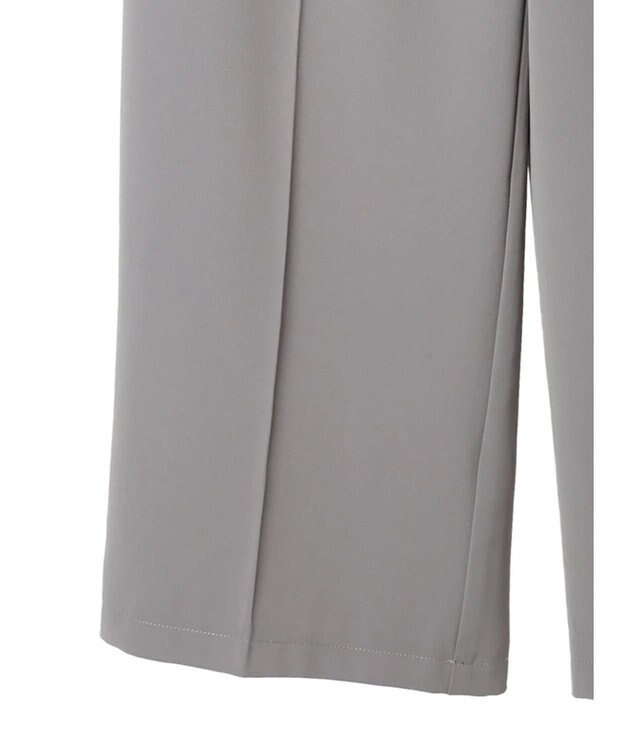 Green Parks きれいシルエットパンツ（ベルト付きとろみワイド） Gray