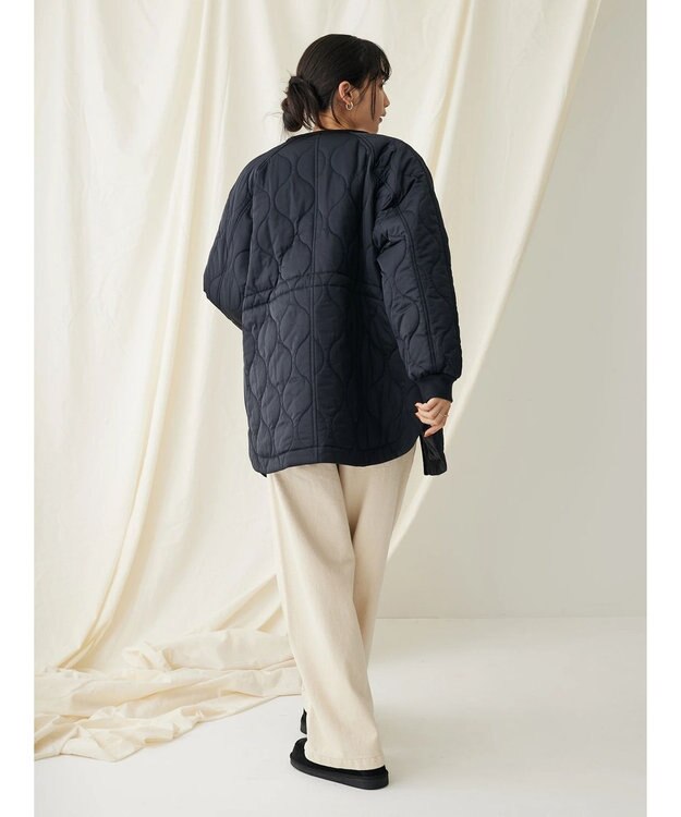 CRAFT STANDARD BOUTIQUE キルティングミドル丈コート Dark Navy