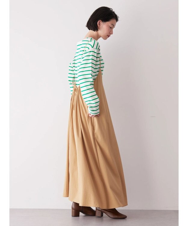 AMERICAN HOLIC 丈違いキャミワンピース Beige