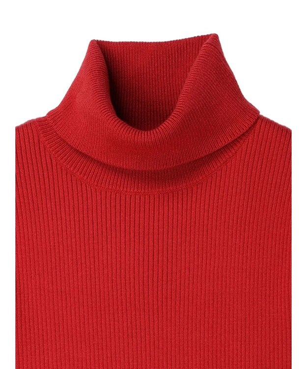 CRAFT STANDARD BOUTIQUE リブタートルネックニットプルオーバー Red