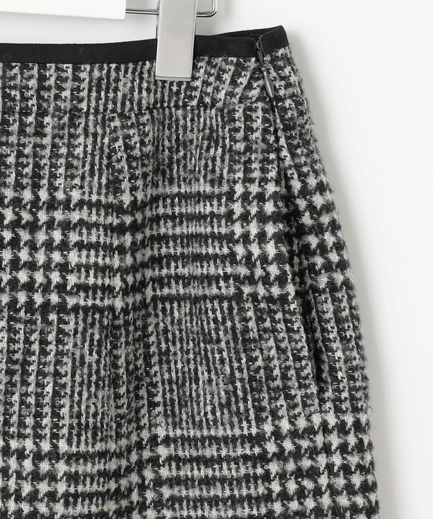 J.PRESS LADIES ウールシルクツイードグレンチェック スカート モノトーン系3