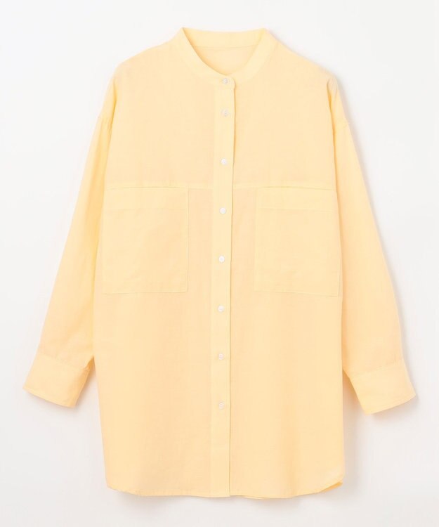 ANY L コットンリネンシャツ イエロー