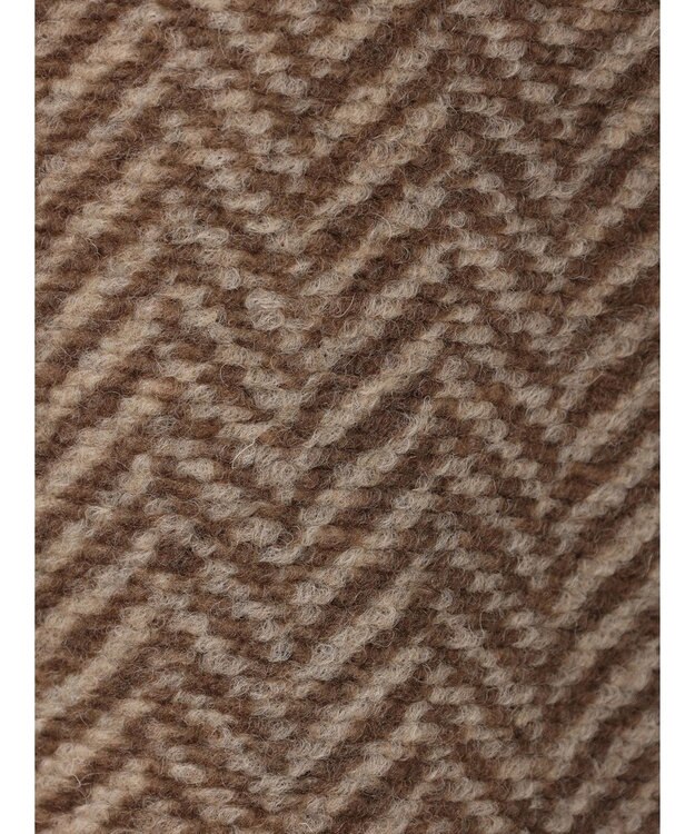 CRAFT STANDARD BOUTIQUE ウール混ガンパッチロングコート Brown