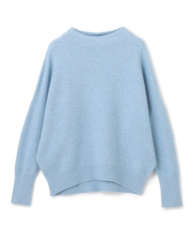 UNFILO ふわふわ ボトルネックニット サックス