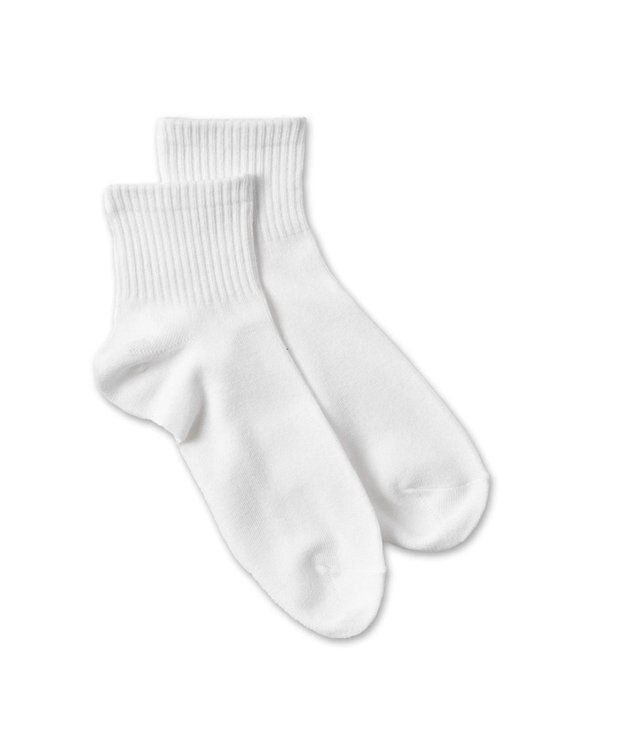 WEGO 無地アンクルソックス ホワイト