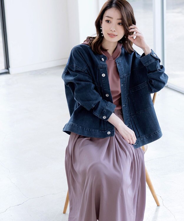 Tiaclasse 【洗える】パーカードッキングワンピース ピンク×ライトピンク