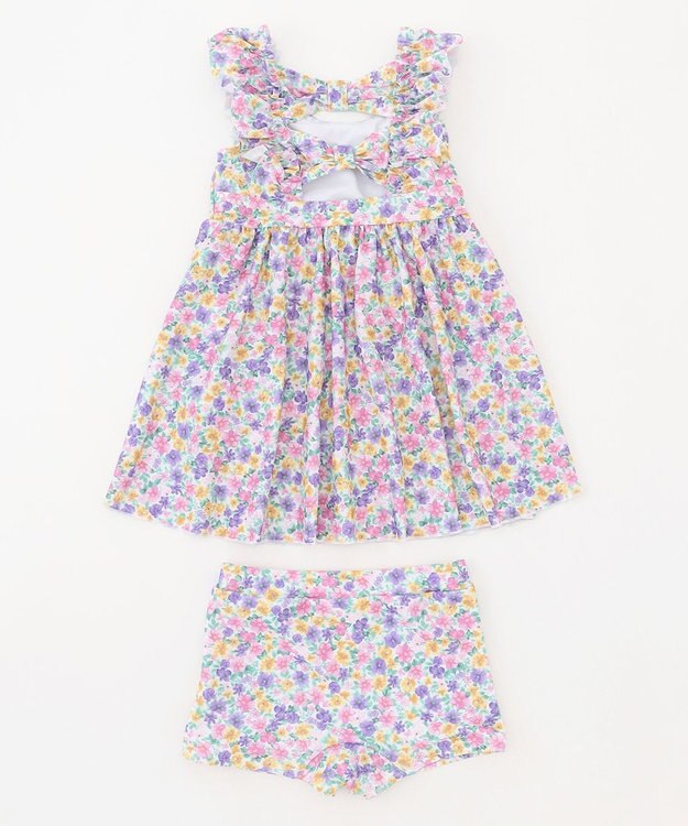 ANY KIDS 小花柄 セパレート水着 エクリュ