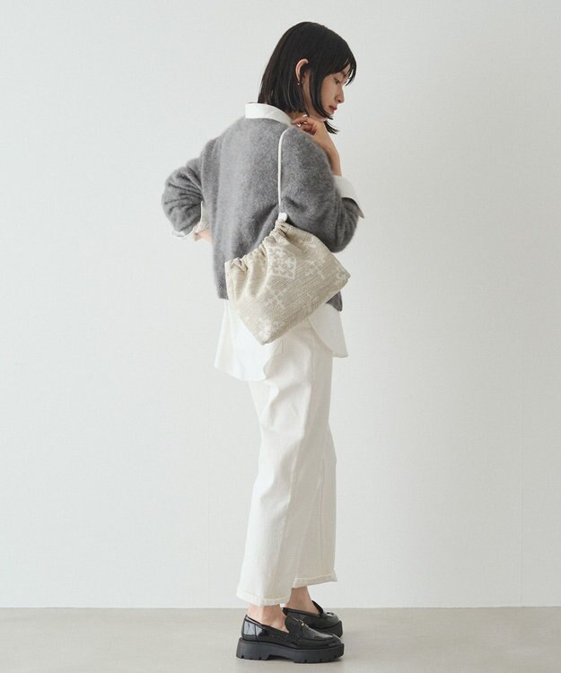 russet 【PEANUTS×russetコラボ第三弾】クリアトート×巾着セットバッグ(CE-1592) Tweed