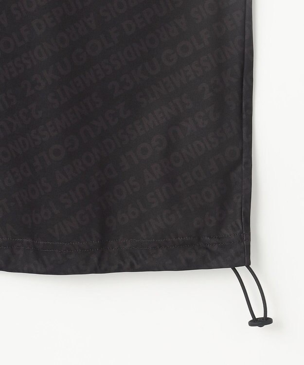 23区GOLF 【WOMEN】エアリージャージストレッチプルオーバー フェイクレイヤード ブラック系5