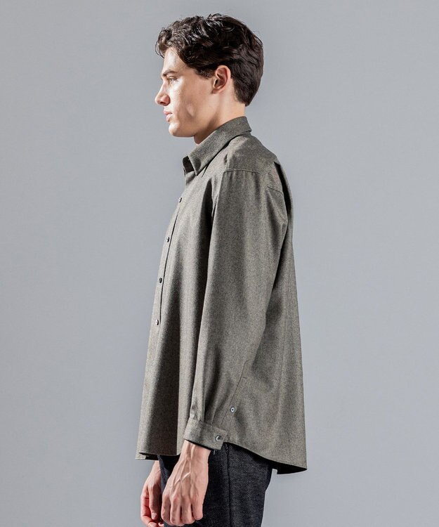 JOSEPH HOMME WOOL CASHMERE TWILL SHIRT ベージュ系