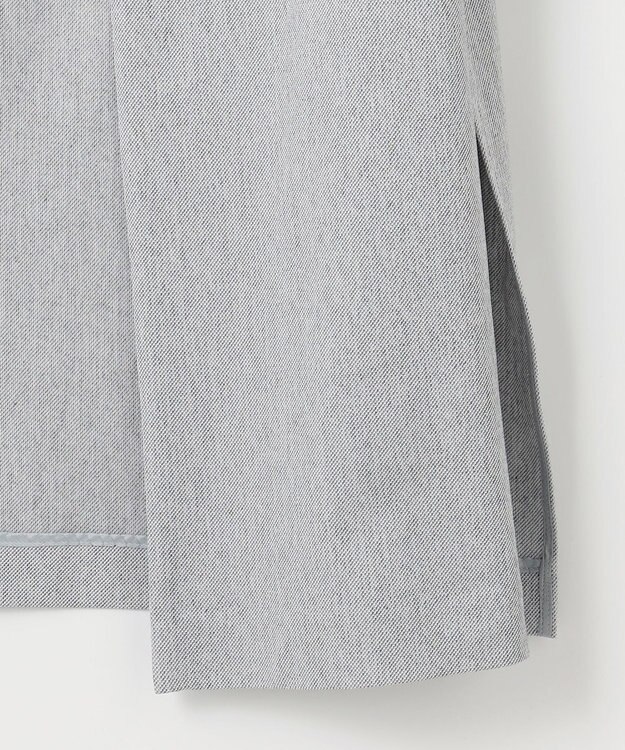 J.PRESS LADIES L リネンライクジャージー ロング ジレ ライトグレー系