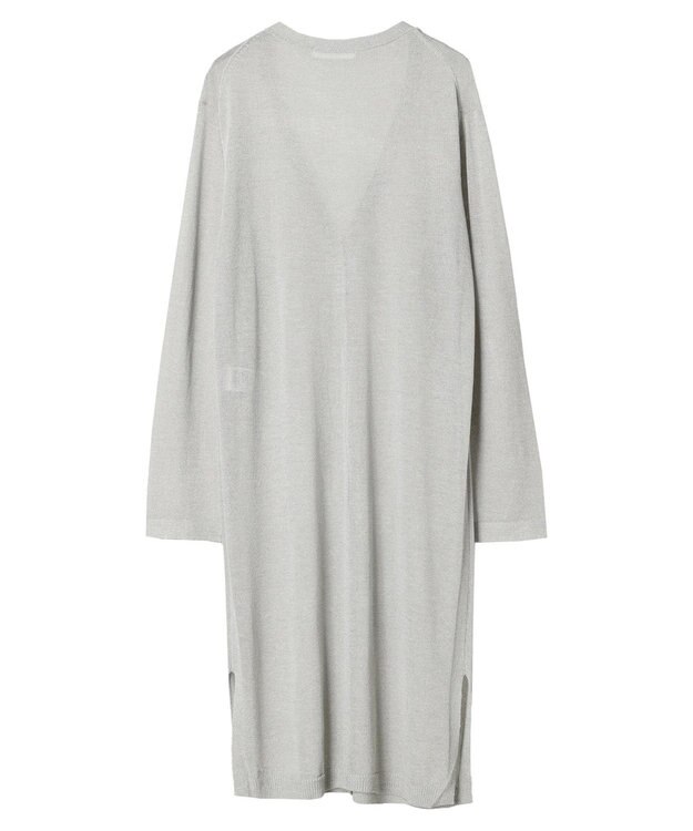 Green Parks 推しニット　ロング丈カーディガン Gray Mixture