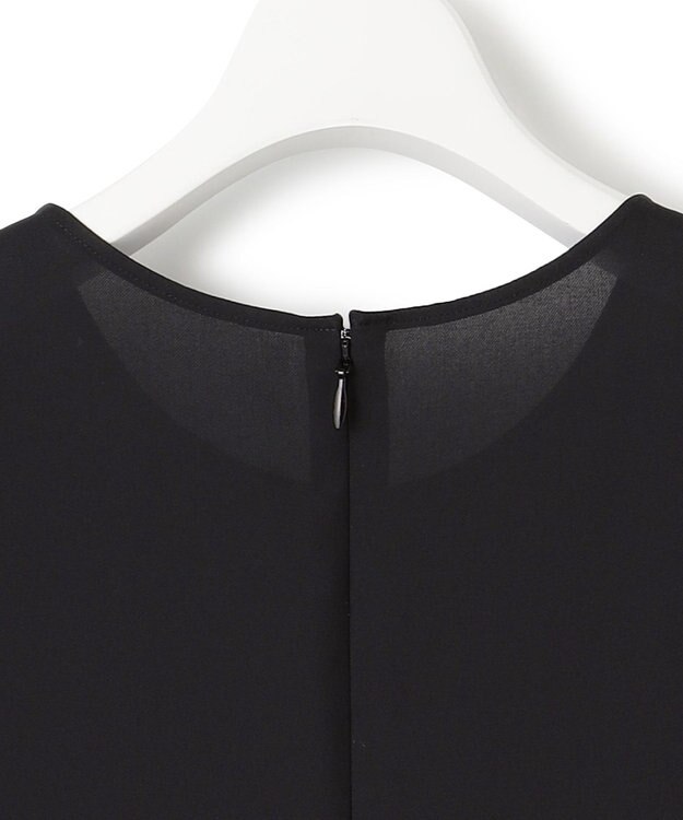 23区 S 【一部店舗限定/UVカット/洗える】ライトウェイトツイル ケープ付き ワンピース ブラック系