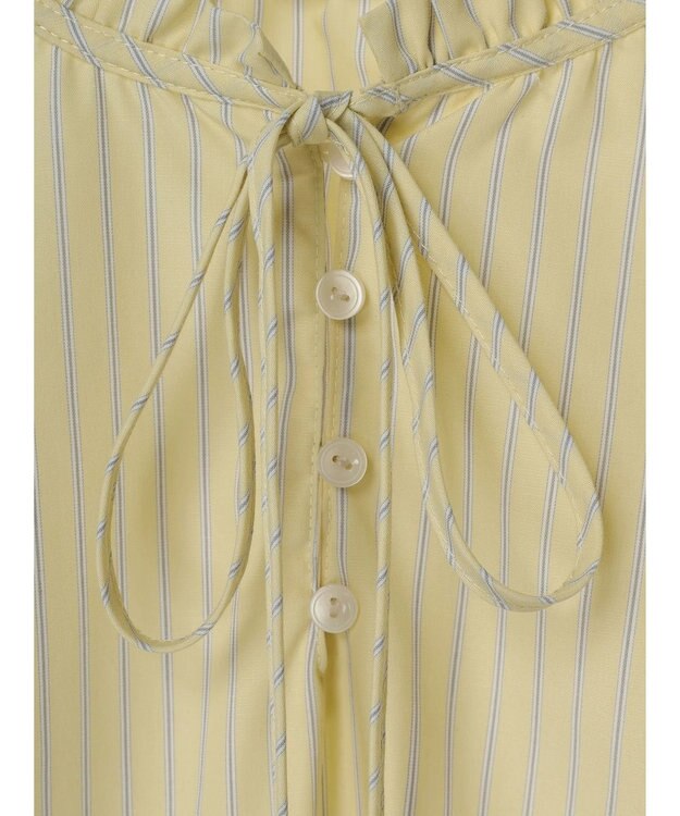 Green Parks スタンドフリルアソートブラウス Blue