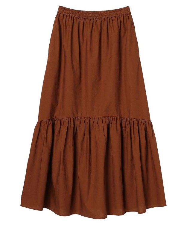 CRAFT STANDARD BOUTIQUE ティアードフレアスカート Brown