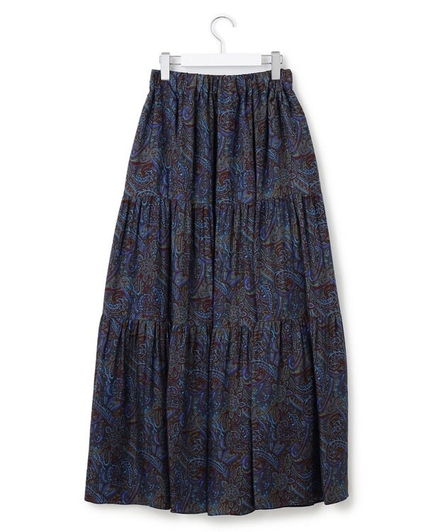 23区 【SACRA】ブラードペイズリー スカート パープル系