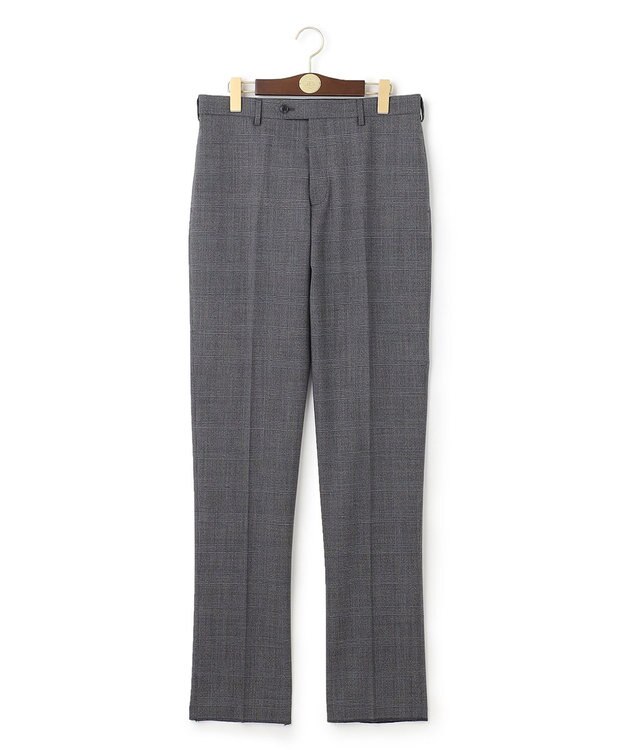 J.PRESS MEN 【PEPPIN MERINO COMFORT】 ブロックチェック スラックス グレー系3