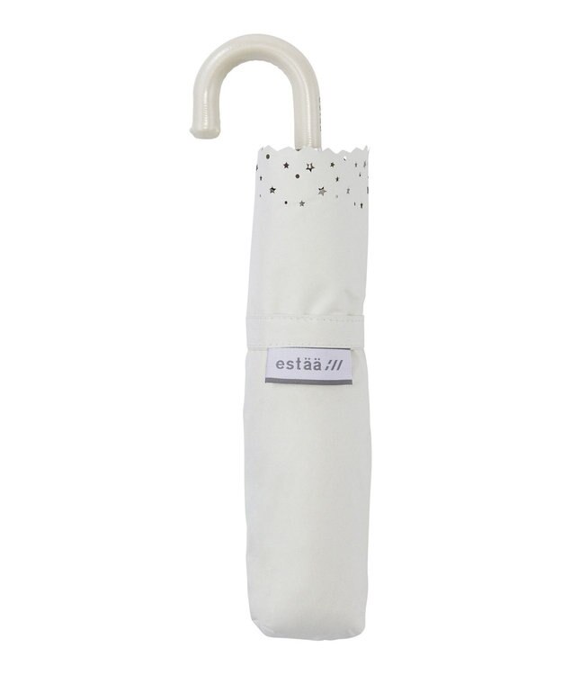 MOONBAT estaa 晴雨兼用 折りたたみ傘 スターヒートカット 日傘 遮光 遮熱 UV オフホワイト