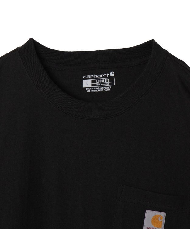 WEGO 【CARHARTT/ユニセックス着用ITEM】CARHARTTワンポイントポケットT(SS) ブラック