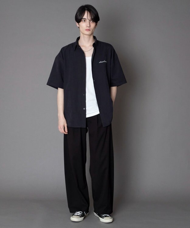 WEGO アイススウェードシャツ（SS） ブラック中濃色