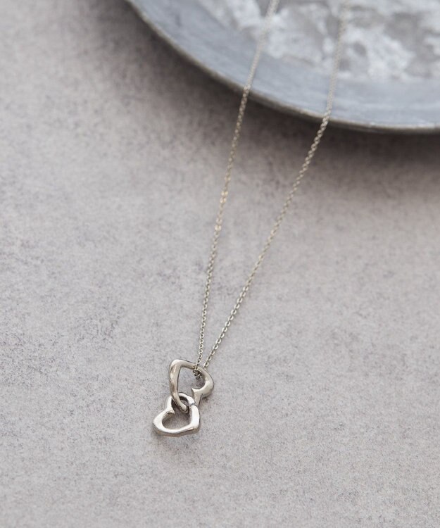 AMERICAN HOLIC ダブルハートネックレス Gold