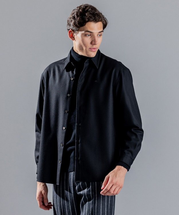 JOSEPH HOMME WOOL CASHMERE TWILL SHIRT ベージュ系