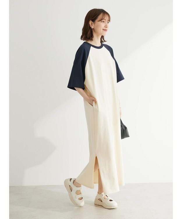 Green Parks ・ＳＵＧＡＲ　ＳＰＯＯＮ　ハイショクラグランワンピース Navy