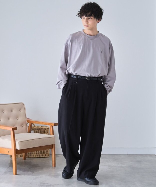 WEGO 【ユニセックス着用ITEM/MLサイズ展開】U.S. POLO ASSN.ワンポイント刺繍LST グレー