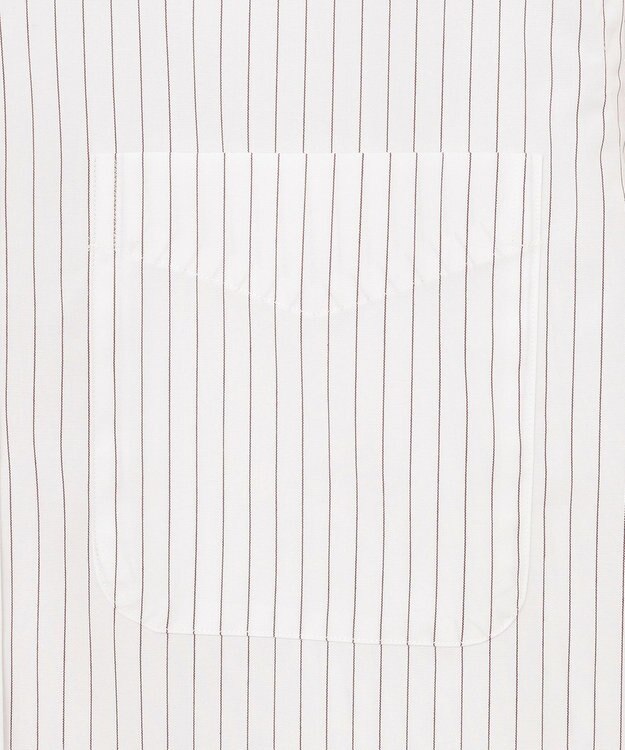 J.PRESS MEN 【KING SIZE】【PREMIUM PLEATS / 形態安定】ペンシルストライプ シャツ / B.D. ワイン系1