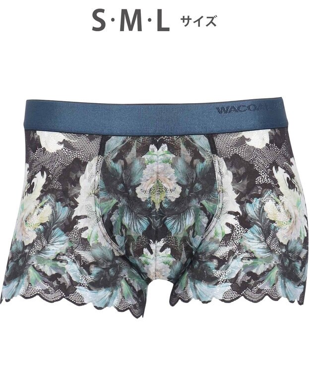 WACOAL MEN WACOAL MEN ボクサーパンツ 【レースボクサー】 フロント快適グラマラス 通気性 前閉じ 下着 メンズ WT3827 /ワコールメン ブラック