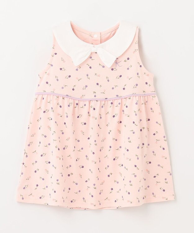 組曲 KIDS 【80-90cm】Tulips Shower ワンピース ベビーピンク系5