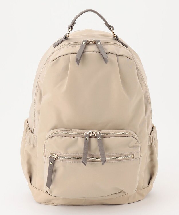 LA BAGAGERIE 【MONICA】13ポケットナイロンリュック ベージュ