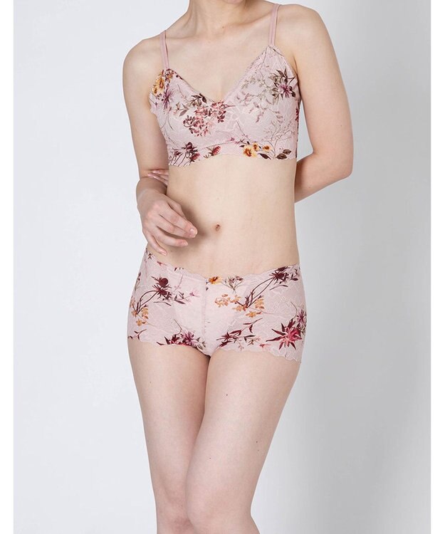 WACOAL ショーツ 【GOCOCi ゴコチ】 CGG297とペア 肌あたりのやさしいレース アウターにひびきにくい はきこみ丈あさめ レディース PGG197 /ワコール ピンク