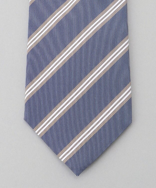 GOTAIRIKU Fermo Fossati_レジメンタル ネクタイ ネイビー系1