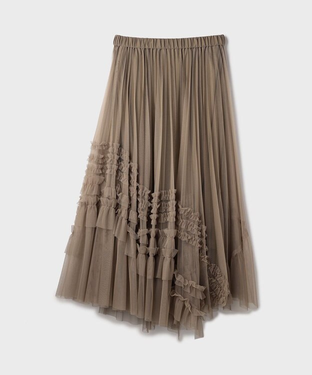 GRACE CONTINENTAL イレギュラ－チュ－ルスカート ベージュ