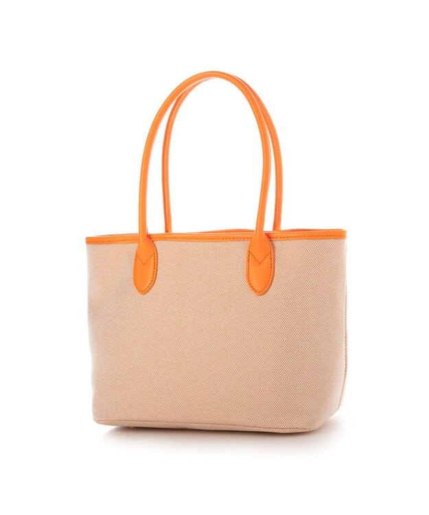 UNBILLION ペルケ perche / キャンバス・蛍光シープレザートートバッグ オレンジ