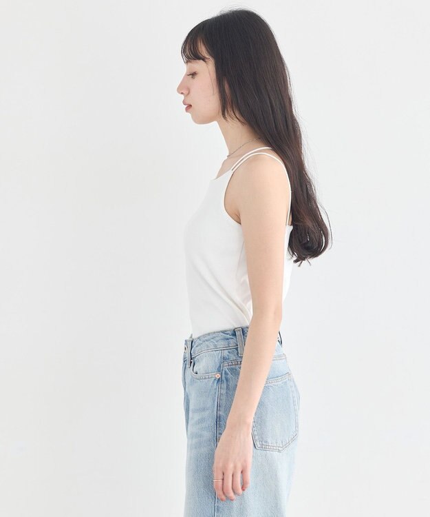 earth music&ecology 【予約】適ON カップ付きキャミソール オフホワイト