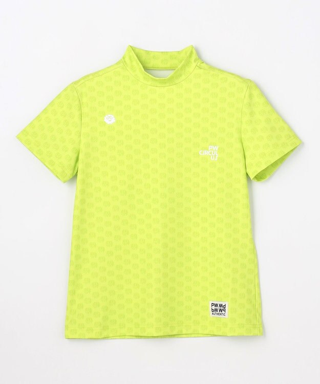 PW CIRCULUS 【WOMEN】エレファント ドットモックネック  ゴルフウェア レディース ライトグリーン系5