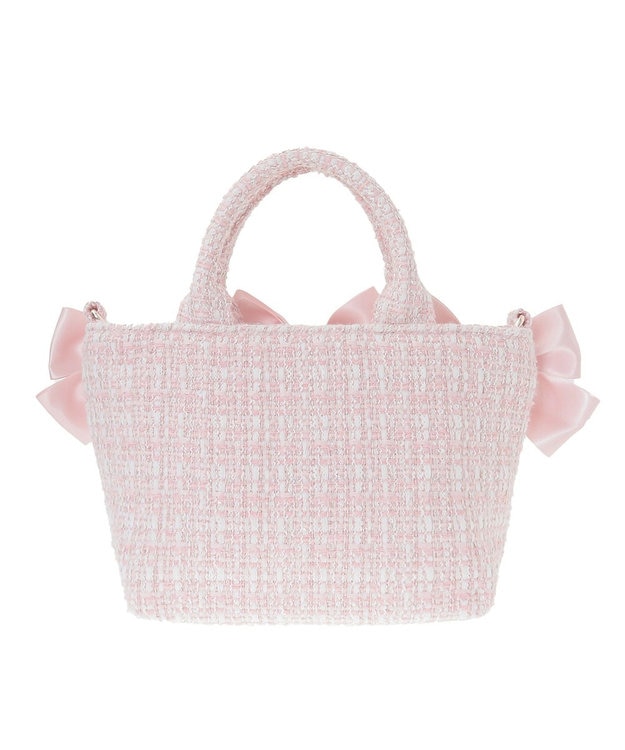 Maison de FLEUR ピンクマニアボリュームリボン2WayトートSバッグ Pink