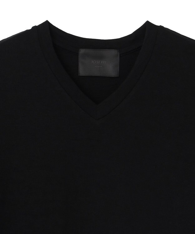 JOSEPH HOMME 【HIGH GRADE LINE】東北コットン  VネックTシャツ ブラック系