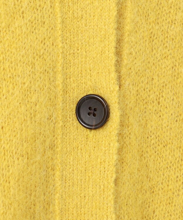 23区 【Oggi11月号掲載】ブラッシュドアルパカ ニットカーディガン マスタード系