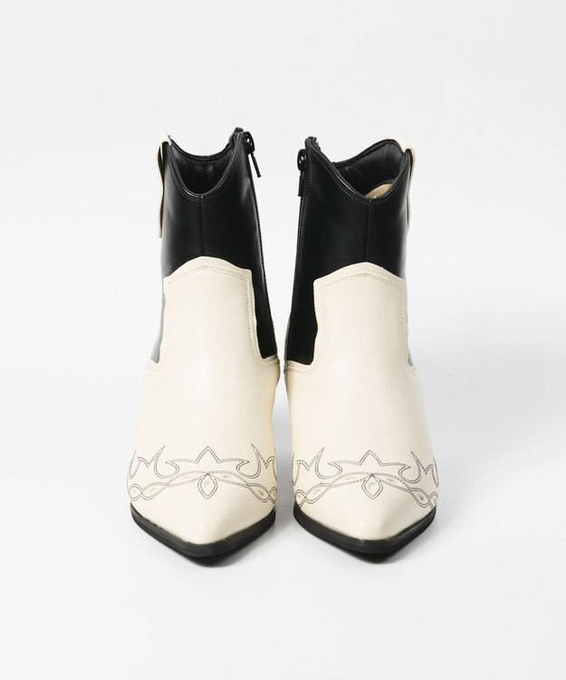 BONTRE 【MIONOTIS/ミオノティス】ショートウェスタンブーツ/40412 ブラック/コンビ