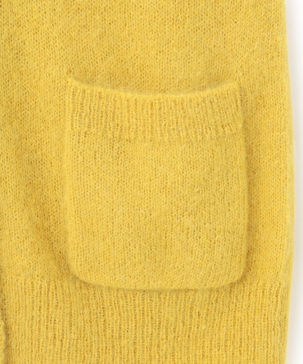 23区 【Oggi11月号掲載】ブラッシュドアルパカ ニットカーディガン マスタード系