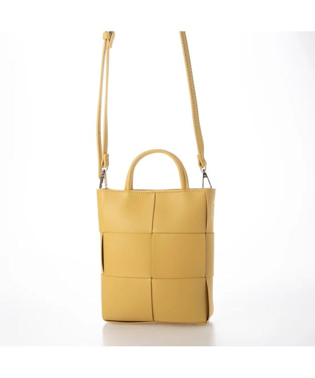 UNBILLION cachecache イントレチャートミニショルダーバッグ イエロー