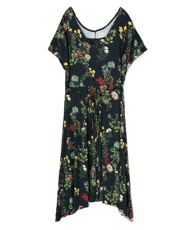 San-ai Resort（三愛水着楽園） ショルダードレス３点セット　9M・11L　【Coral veil（コーラルヴェール）】 ネイビー